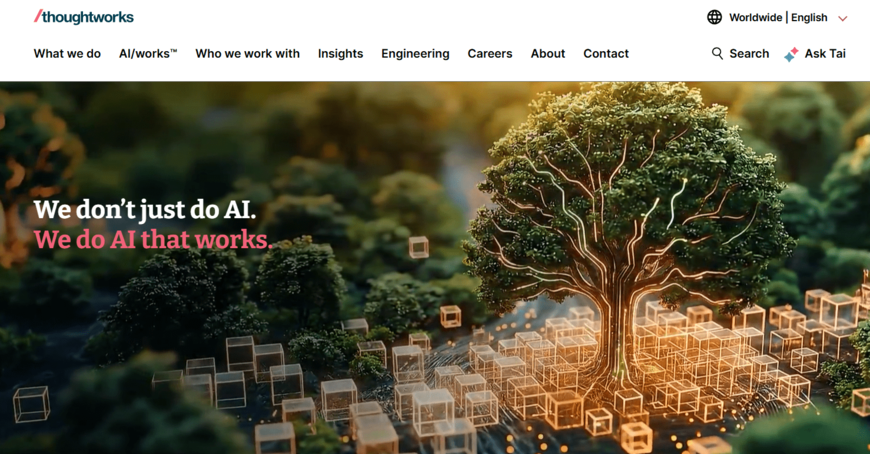 Thoughtworks homepage