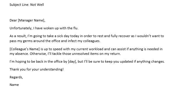 How To Write A Sick Day Email with Samples 