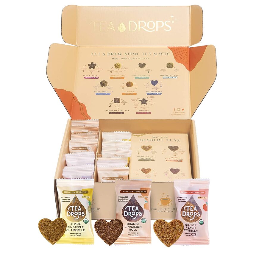 Organic dessert tea sampler by Tea Drops