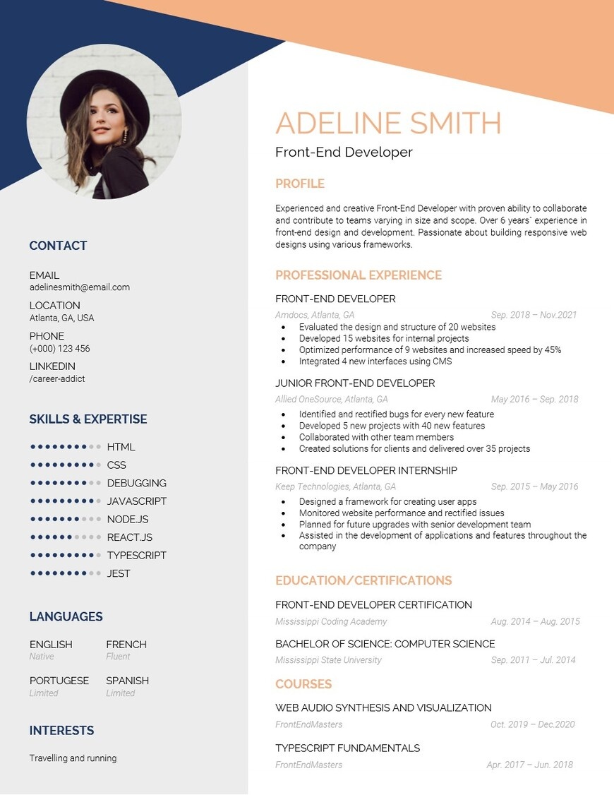 The Best Software Engineer CV R sum Examples