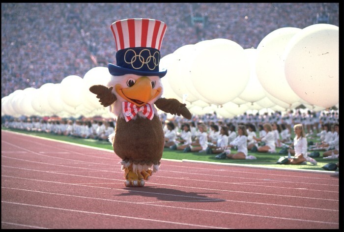 Promotional mascot at the olympics.