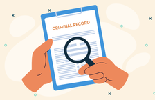 Interviewee wondering how to answer an interview question about their criminal record