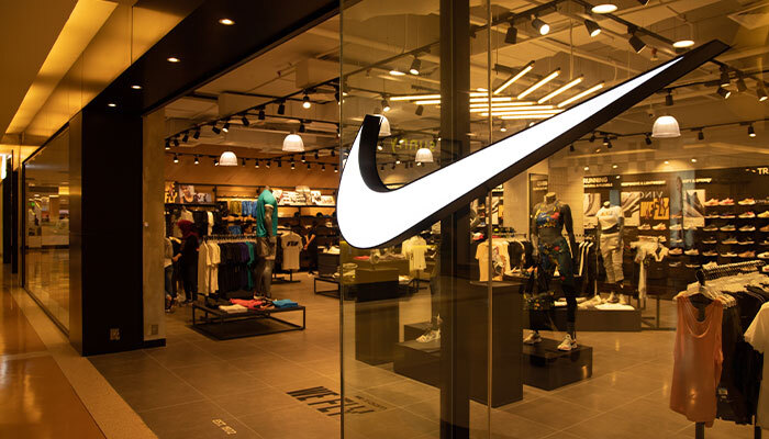 Nike storefront - Nike is one of the most environmentally friendly companies in the world