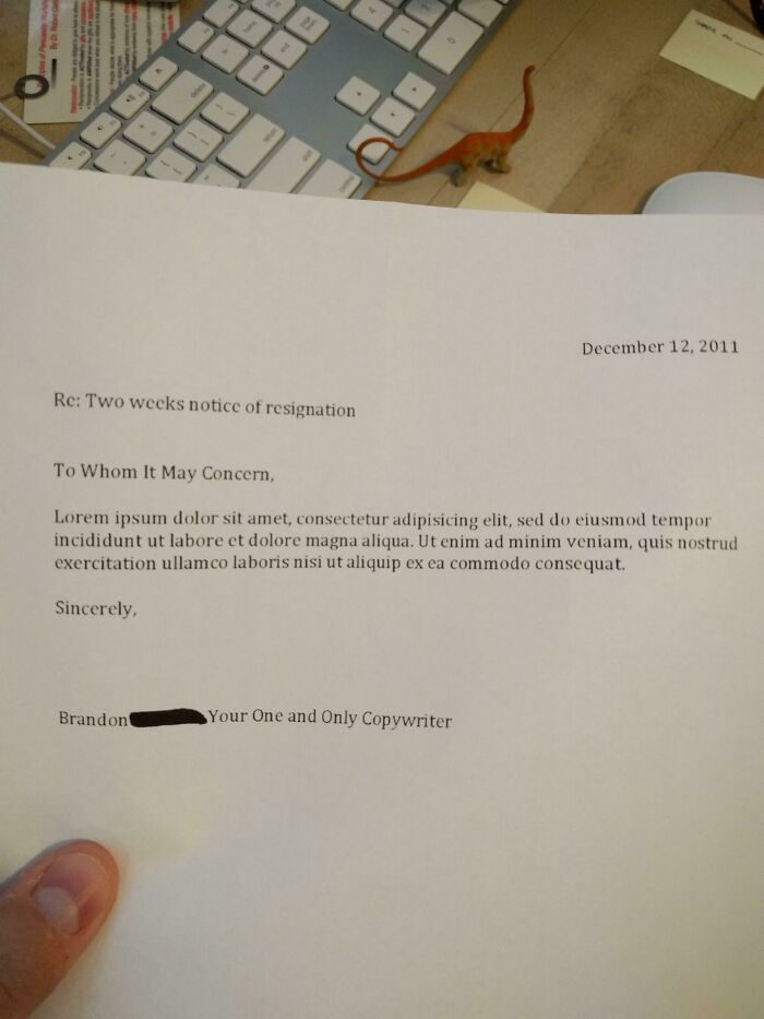 35 Hilariously Funny Resignation Letters 