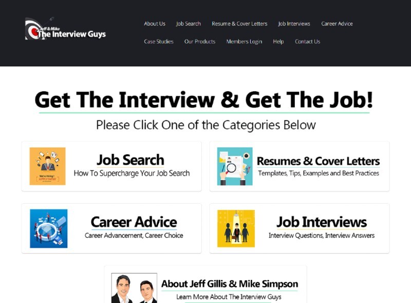 Interview Guys career advice website