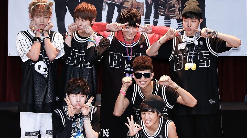 Popular South Korean boy band Bangtan Boys