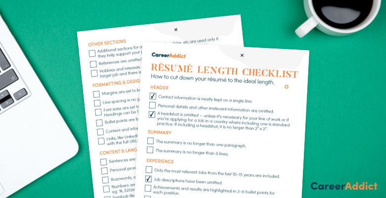 Resume Length Checklist