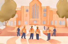 Students attending one of the best construction management schools