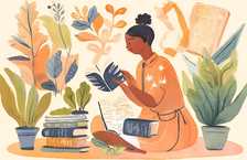 A woman learning how to find a mentor