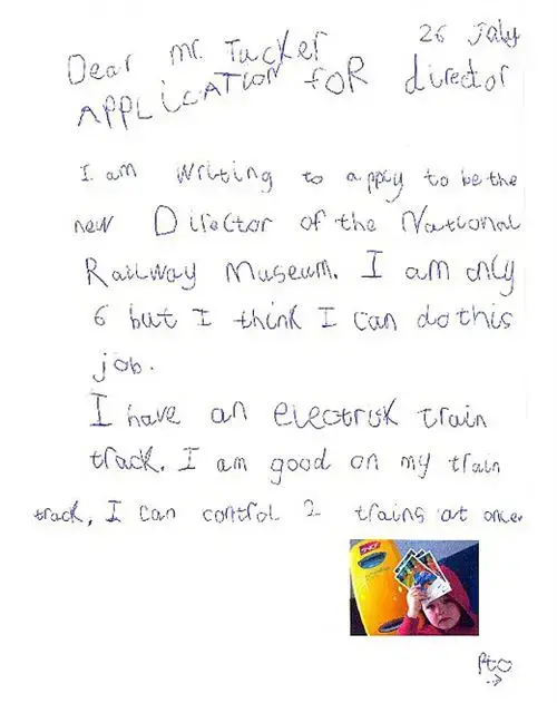 Handwritten Cover Letter