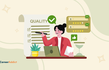 QA professional pointing on a checklist